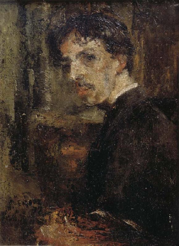 James Ensor Self-Portrait,Called The Little Head